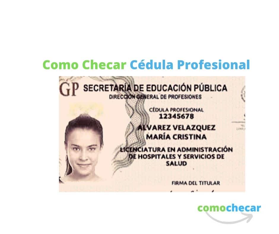como checar cédula profesional