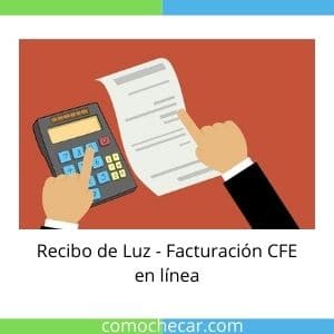 checar recibo de luz CFE