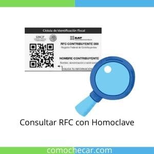 Consultar RFC con Homoclave