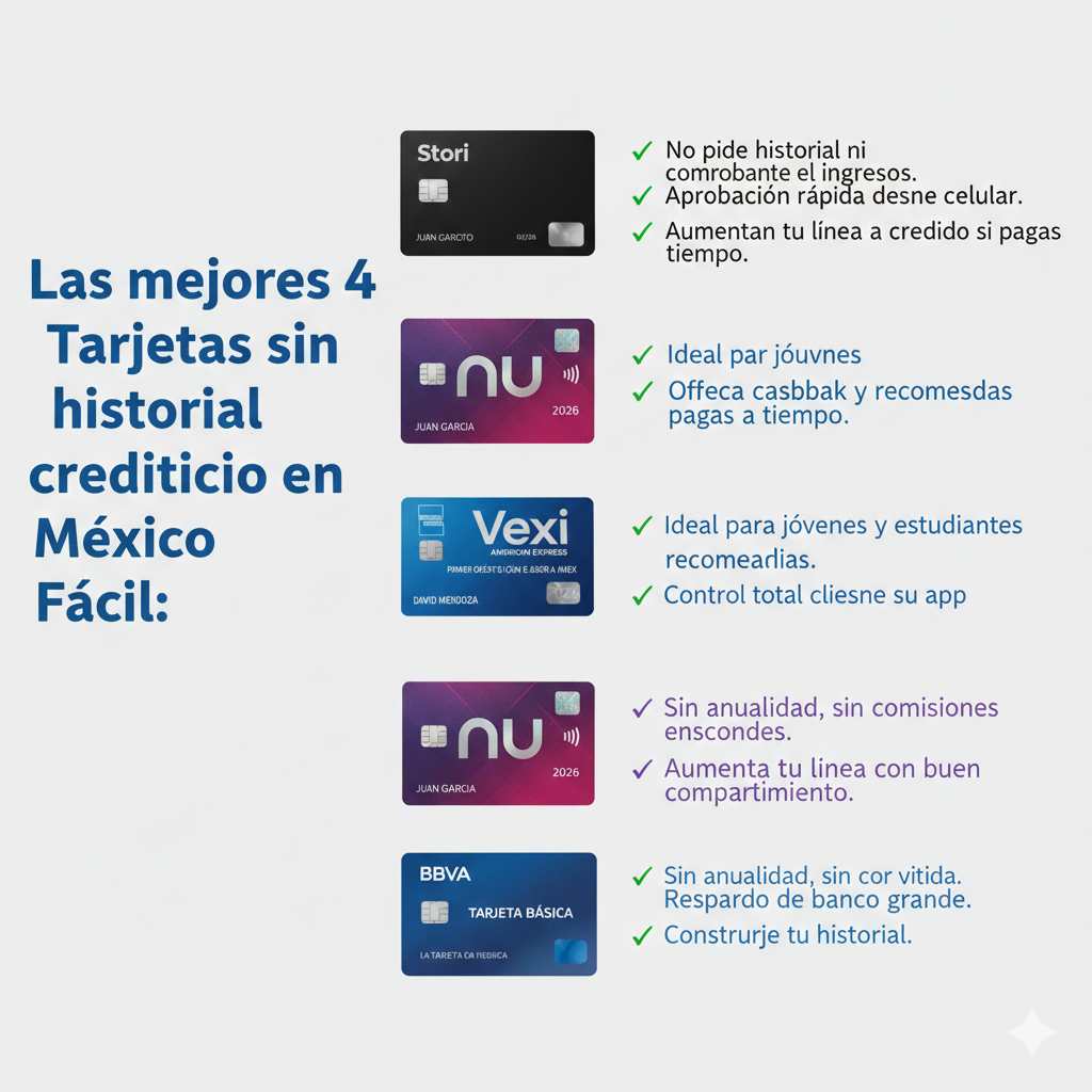 las mejores 4 tarjetas de mexico