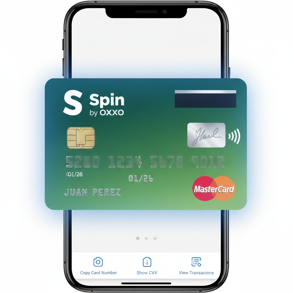 tarjeta móvil de Spin by OXXO