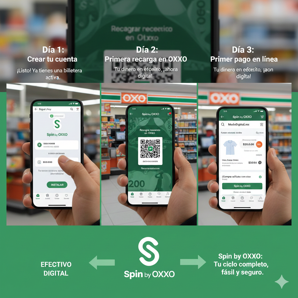 crear cuenta Spin by OXXO